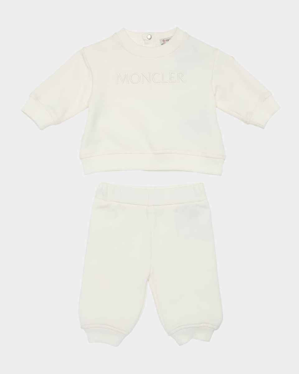 Boy's Embroidered Sweatshirt & Pants Set, Size 3M-3